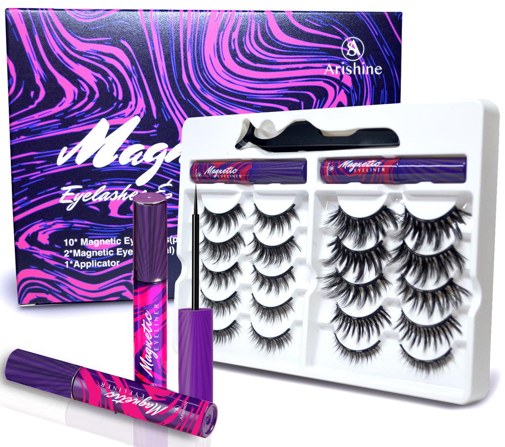 Arishine 3D 5D Magnetic Eyelashes Kit - Best Eye Makeup Kit