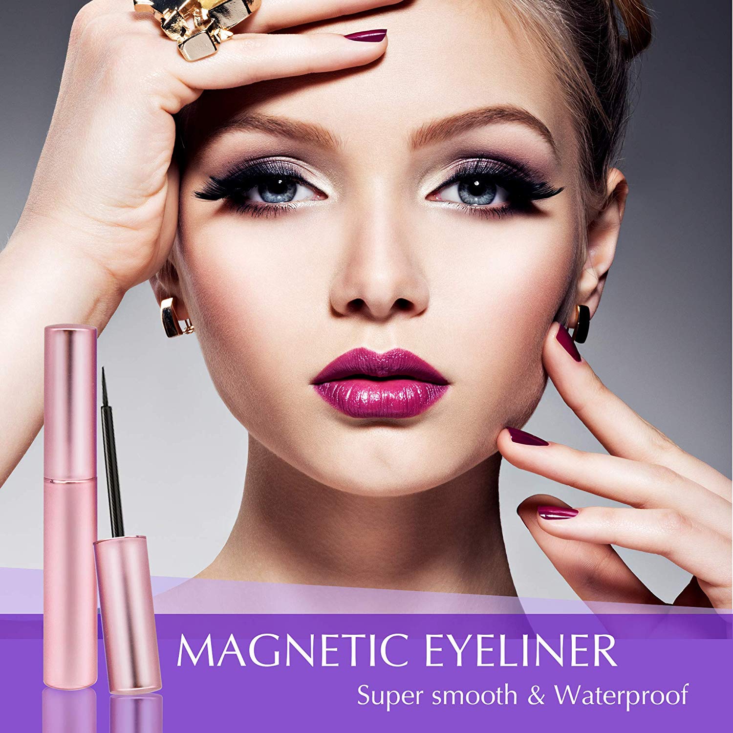 Arishine Magnetic Eyeliner and Lashes Kit - Makeup Accessories Online