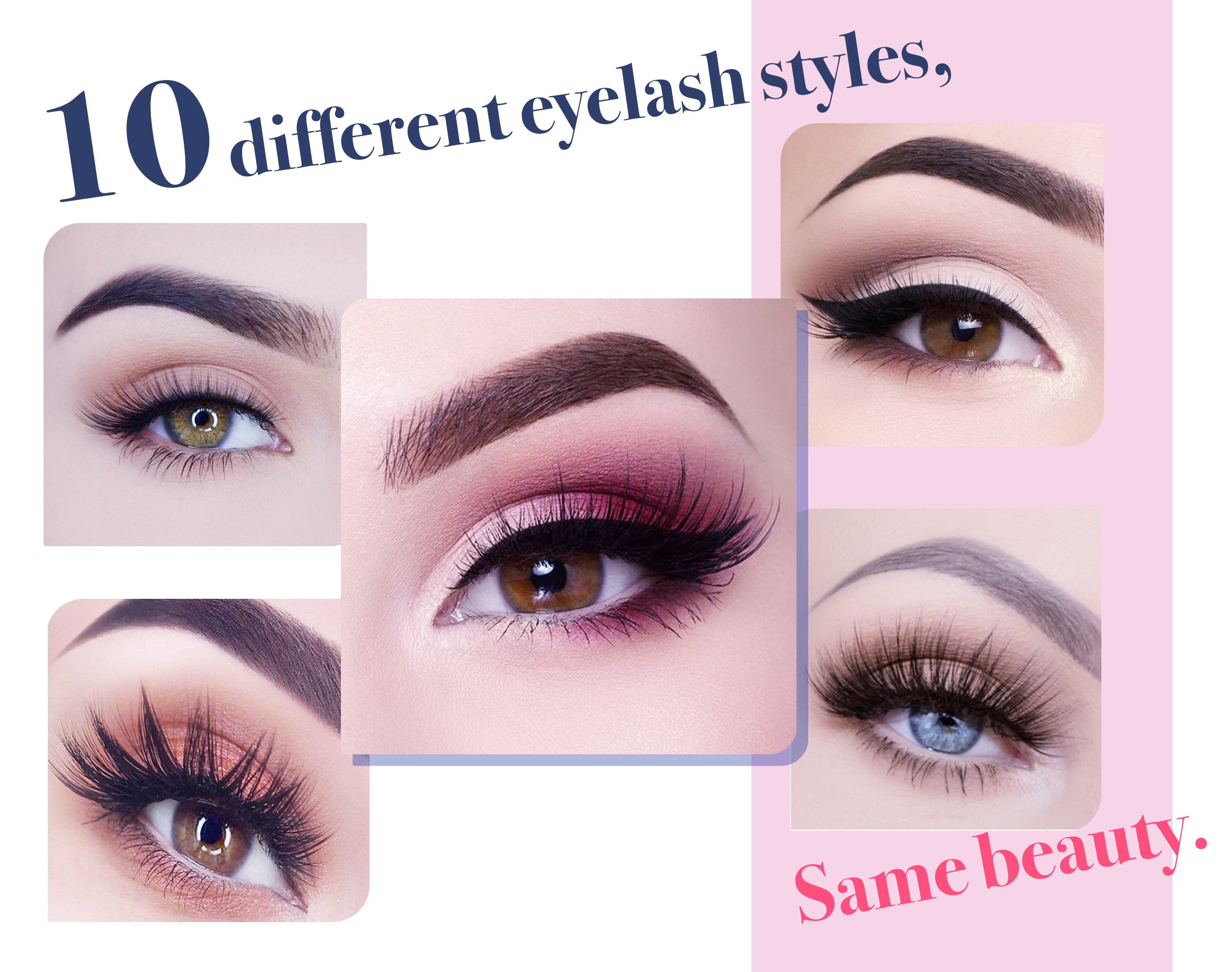 Natural 10 Pair Arishine Magnetic Eyeliner and Lashes Online