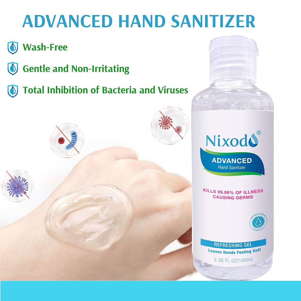 100ml Hand Sanitizer Gel with Alcohol Kills 99.9% Of Germs